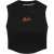 Malelions Women Signature Crop Top | Black/Orange