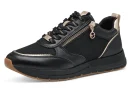 Tamaris Sneakers met sleehak vrijetijdsschoen, lage schoen, veterschoen met trendy metallic-details