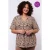 Exxcellent top met dierenprint bruin