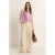Expresso linnen broek wide leg beige