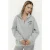 Geprinte Ritskraag Relaxed Fit Sweatshirt