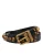 Dolce & Gabbana Zwarte Leren Geknoopte Riem met Gouden Gesp