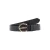 Mango leren riem donkerbruin