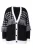 Angel of Style Gebreid vest  zwart / offwhite
