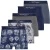 Heren Lonty 5-Pack Boxershorts Katoen Grijs Navy Antraciet Ondergoed