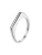 Hey Happiness Ring ‘Sleek Arc Signet’  zilver