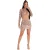 Missy Empire Minirok met abstract marmerpatroon voor dames (Bruin)