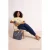 Trendyol Curve Dames Donkerblauw Effen Skinny Hoge taille Grote maten Jeans