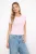 TRENDYOLMİLLA Dames Roze Effen Kort Getailleerd Blouses
