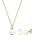 ELLI Sieraden set  goud / parelwit