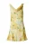 TOPSHOP Cocktailjurk  lichtblauw / geel / lichtgeel / lichtgroen