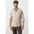 Mango Man regular casual overhemd met linnen beige