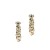 Otazu gold plated oorbellen met Swarovski Kristallen Vintage Barrel Siam