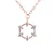 Ketting 5 zirkonium zirkonium 925 roze vergulde