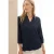 Cecil Dames Seersucker blouse in Blauw