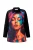 Angel of Style Blouse  oranje / donkerroze / zwart