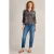 White Stuff Sophie Organic Cotton Shirt Navy Print