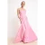 TRENDYOLMİLLA Dames Roze Effen Maxi Mouwloos Diploma-uitreiking / Gala Skater Avond & Gala Jurk