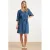 Smashed Lemon korte jurk blauw