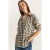 Oversized Lange Mouwen Geruite Shirt met Pocket