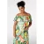 MS Mode off shoulder rechtvallende top met ruches Plus Size – groen