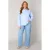 Base Level Curvy blouse lichtblauw