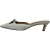 Stuart Weitzman Buckle-GVersierde Kitten-Hak Muilen in Witte Leer