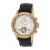 Heritor automatisch Hannibal semi-skelet lederen band horloge