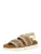 MOU Sandaal  beige / taupe / cognac / wit