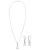 ELLI Sieraden set  zilver / wit