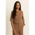 Expresso top bruin travelstof