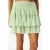 Dames Viscose Minirok Met Rimpelrand