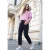Broek met Mid Waist-taille en wijd uitlopende pijpen in een Loose Fit-pasvorm