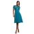 Scuba Crepe Jurk met Gedraaide Volants en Uitsparingen Dames Goddiva