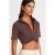 Dames Korte Poplin Blouse
