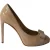 Salvatore Ferragamo Vara Bow Plateau Pumps in Nude Patelleer