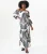 Bardot Mono Print Maxi-jurk