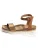 Bayton Sandalen met riem ‘Jovial’  karamel / brons