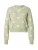 JDY Trui ‘JDYROMANCE’  pastelgroen / wit