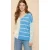 White Stuff Linen V Neck Jumper Blue Multi