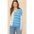 White Stuff Linen V Neck Jumper Blue Multi