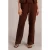 Yest wide leg regular waist broek bruin