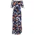 Diane Von Furstenberg Ashley Off Shoulder Jurk met Riem in Meerkleurige Viscose