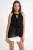 V-hals Blouse met Strik Sluiting en Rimpels