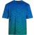 Gebroken wit all-over pauwblauw sport-T-shirt