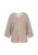 usha WHITE LABEL Gebreid vest ‘Minimalistic’  taupe