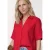 Overhemdblouse met korte mouwen in effen kleur