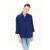 Caroll blouse met linnen blauw