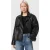AllSaints Reya Crpped Lthr Mac Black