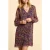 ICode Camel Dress With Multicolour Paisley Print